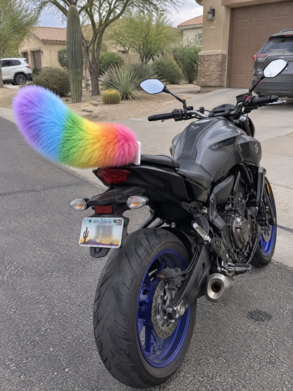 Rainbow | Wagride tail on the rear of a scooter or motorcycle