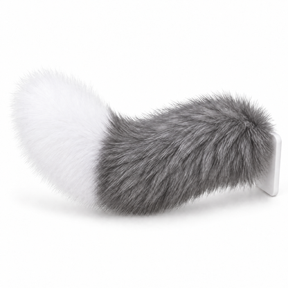 Gray & White | Wagride tail on white background